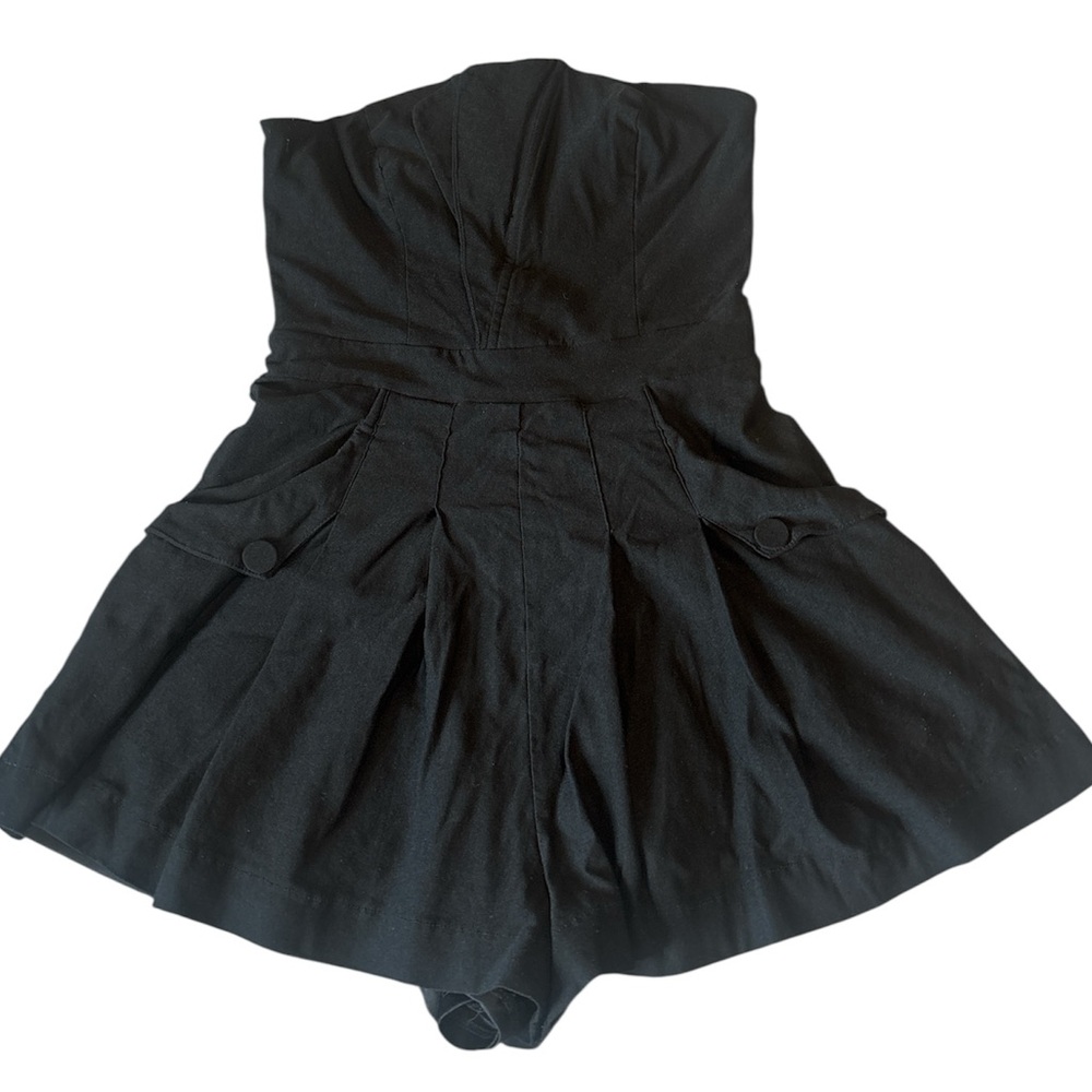 Lulu's Unique Charisma Black Pleated Strapless No… - image 6